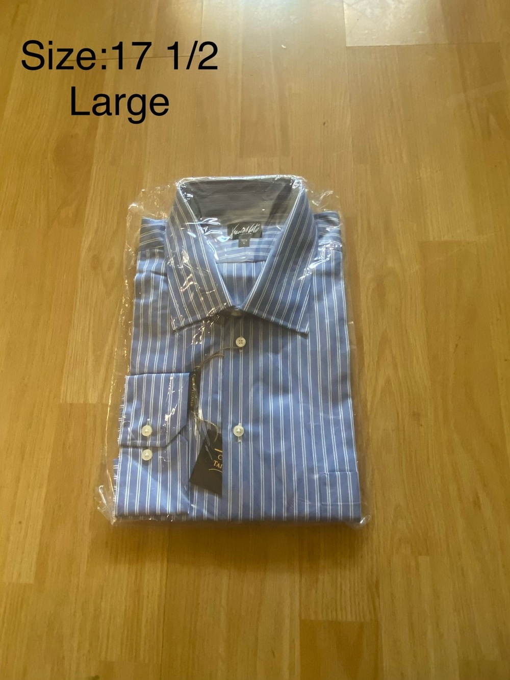 Talbots Blue and White Striped Dress Shirt